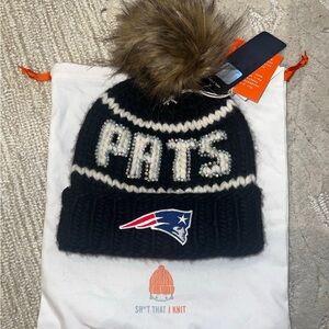 NWT RARE STIK Patriots Rhinestone Beanie